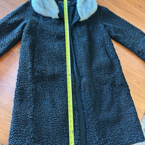 Exquisite Persian Lamb/Mink trim Coat 1950s - Picture 5 of 11